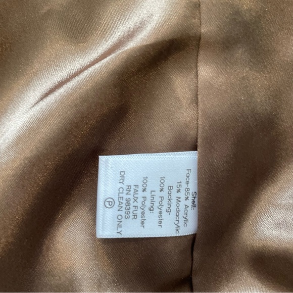 Rachel Zoe faux fur vest mob wife aesthetic size medium - Picture 4 of 5